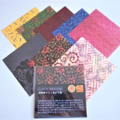 津軽塗模様の折り紙