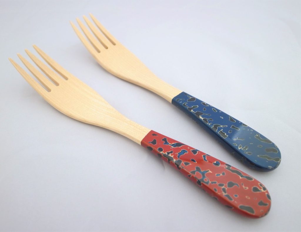 津軽塗フォーク