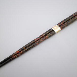 【イシオカ工芸】　箸　大　津軽塗　唐塗呂上