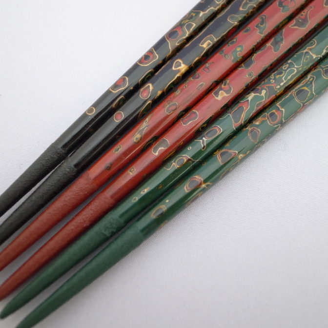 すべらない箸唐塗中