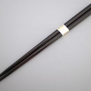 【イシオカ工芸】　箸　大　津軽塗　ななこ塗黒上