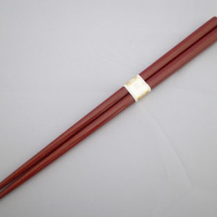 【イシオカ工芸】　箸　大　津軽塗　ななこ塗赤上