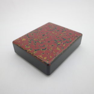 【イシオカ工芸】　印鑑入　津軽塗　唐塗赤上