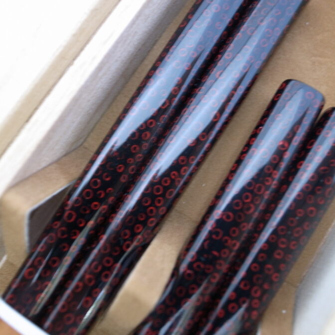 夫婦箸桐箱入ななこ黒2