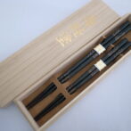 夫婦箸桐箱入青梨黒1