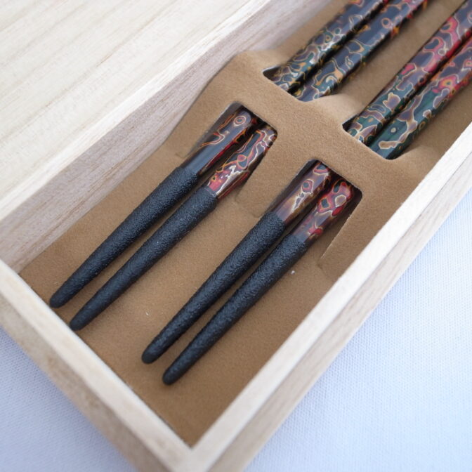 すべらない夫婦箸桐箱入呂上3