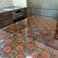 津軽塗アイランドカウンター家具の設置について