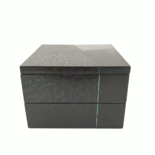 【Tsugaru Modern】二段重箱　紋紗塗　螺鈿入